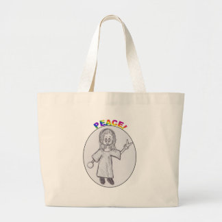 vrede! grote tote bag