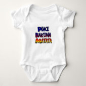 Vrede Hakuna Matata Gradiënt Kunst Romper (Voorkant)