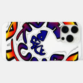 Vrede Hakuna Matata" | Kleurrijk Rond Graffiti Case-Mate iPhone Case (Achterkant (horizontaal))