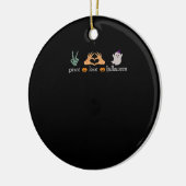 Vrede Halloween Vredesteken Skeleton Heksenhanden Keramisch Ornament (Links)