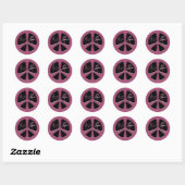 VREDE & HARMONIE VREDESTEKEN RONDE STICKER (Vel)