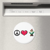 Vrede Hart Gnome Koelkast Magnet (Insitu (Vaatwasser))