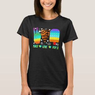 Vrede hartliefde en Pop Het populaire zintuiglijke T-shirt