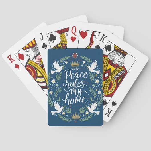 Vrede Heerst in Mijn Huis Pokerkaarten (Achterkant)