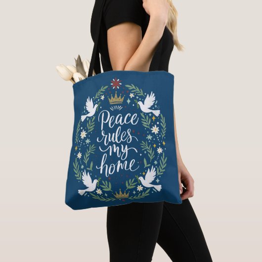 Vrede Heerst in Mijn Thuis Tote Bag (Dichtbij)