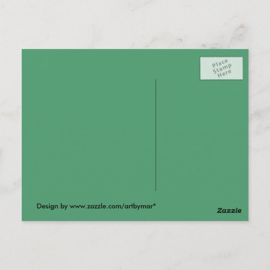 Vrede Herten Sneeuw Winter Scène Briefkaart (Achterkant)