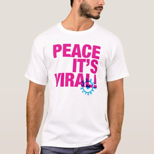 Vrede Het is Viral T-Shirt (Voorkant)