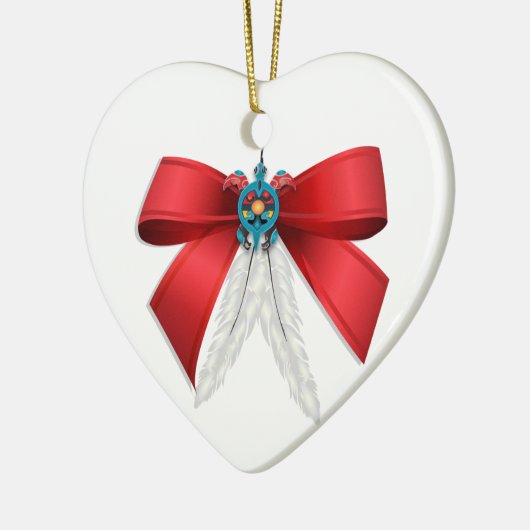 Vrede hier op aarde, Ojibwe Keramisch Ornament (Links)