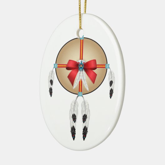 Vrede hier op aarde, Ojibwe Keramisch Ornament (Links)