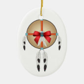 Vrede hier op aarde, Ojibwe Keramisch Ornament (Voorkant)