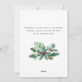 VREDE Holly Berry Tak Kerstgroet Feestdagenkaart (Achterkant)