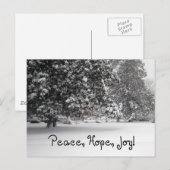 Vrede, hoop en vreugde feestdagenkaart (Voorkant / Achterkant)