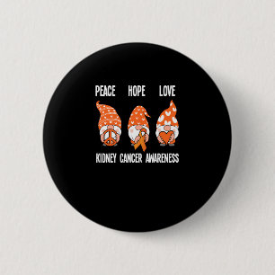 Vrede Hoop Liefde Dwergen Nierkanker Bewustzijn Ronde Button 5,7 Cm