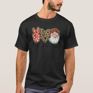 Vrede houdt van kerstkerstkerstkerstkerstkermis t-shirt