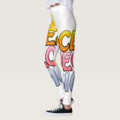 Vrede houdt van muziek. leggings (Links)