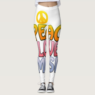 Vrede houdt van muziek. leggings