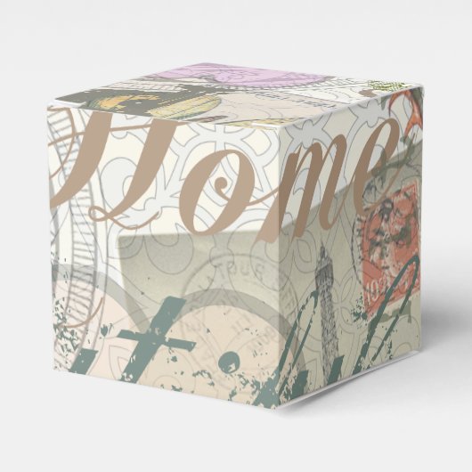 Vrede Huis Mooie Liefde Bedankdoosjes (Voorkant Zijde)