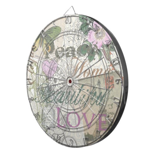 Vrede Huis Mooie Liefde Dartbord (Voorkant Rechts)