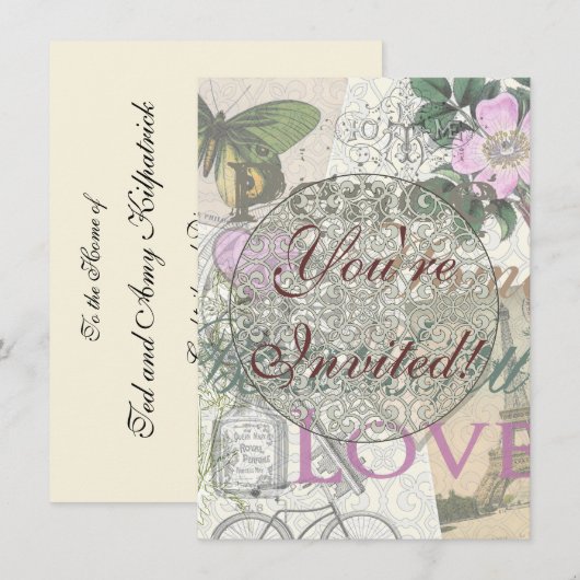 Vrede Huis Mooie Liefde Kaart (Voorkant / Achterkant)