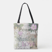  Vrede Huis Mooie Liefde Tote Bag (Achterkant)
