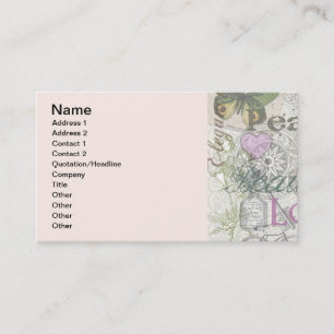 Vrede Huis Mooie Liefde Visitekaartje