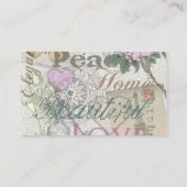  Vrede Huis Mooie Liefde Visitekaartje (Achterkant)