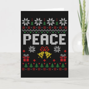 Vrede Ik Kom In Vrede Kerst Koppel Matching Ugly S Kaart