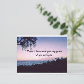 Vrede ik laat Briefkaart (Staand voorkant)