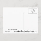 Vrede ik laat Briefkaart (Achterkant)