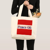 Vrede in 2008 grote tote bag (Voorkant (product))