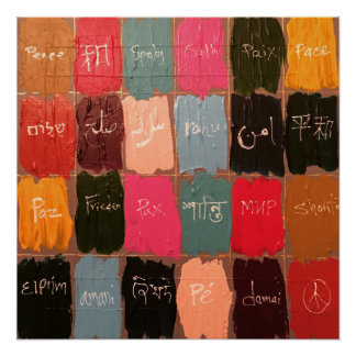 Vrede in 24 talen poster