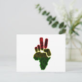 Vrede in Afrika Briefkaart (Staand voorkant)
