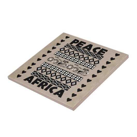 Vrede in Afrika Tegeltje (Zijkant)