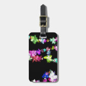 Vrede in bloemen Art Print Bagagelabel (Voorkant verticaal)