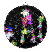 "VREDE" in bloemen Art Print Dartbord (Voorkant)