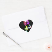 "VREDE" in bloemen Art Print Hart Sticker (Envelop)