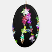 "VREDE" in bloemen Art Print Keramisch Ornament (Links)