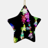 "VREDE" in bloemen Art Print Keramisch Ornament (Rechts)