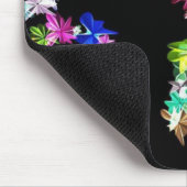 "VREDE" in bloemen Art Print Muismat (Hoek)