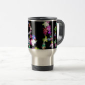 "VREDE" in bloemen Art Print Reisbeker (Voorkant rechts)