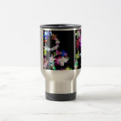 "VREDE" in bloemen Art Print Reisbeker (Center)