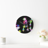 "VREDE" in bloemen Art Print Ronde Klok (Huis)