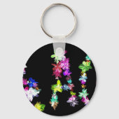 "VREDE" in bloemen Art Print Sleutelhanger (Voorkant)