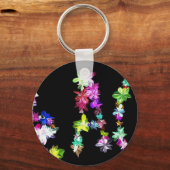 "VREDE" in bloemen Art Print Sleutelhanger (Voorkant)