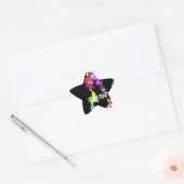 "VREDE" in bloemen Art Print Ster Sticker (Envelop)