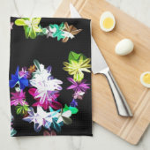 "VREDE" in bloemen Art Print Theedoek (Quarter Fold)