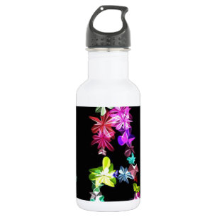 "VREDE" in bloemen Art Print Waterfles