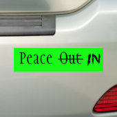 vrede in bumpersticker (On Car)