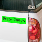 vrede in bumpersticker (On Truck)