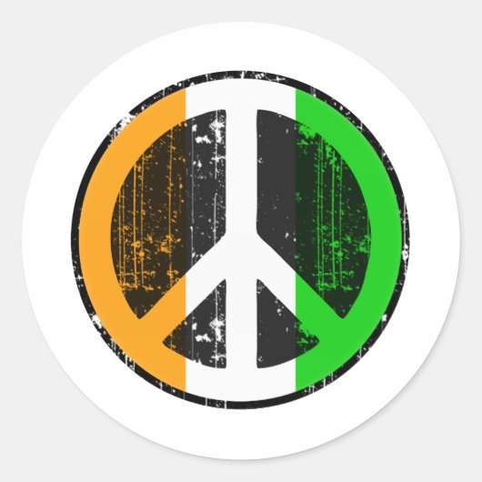 Vrede in Cote Divoire Ronde Sticker (Voorkant)